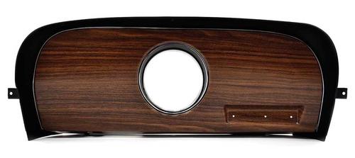 1969-70 Mustang; Dash Panel Bezel; Deluxe Walnut Woodgrain; for Optional Clock