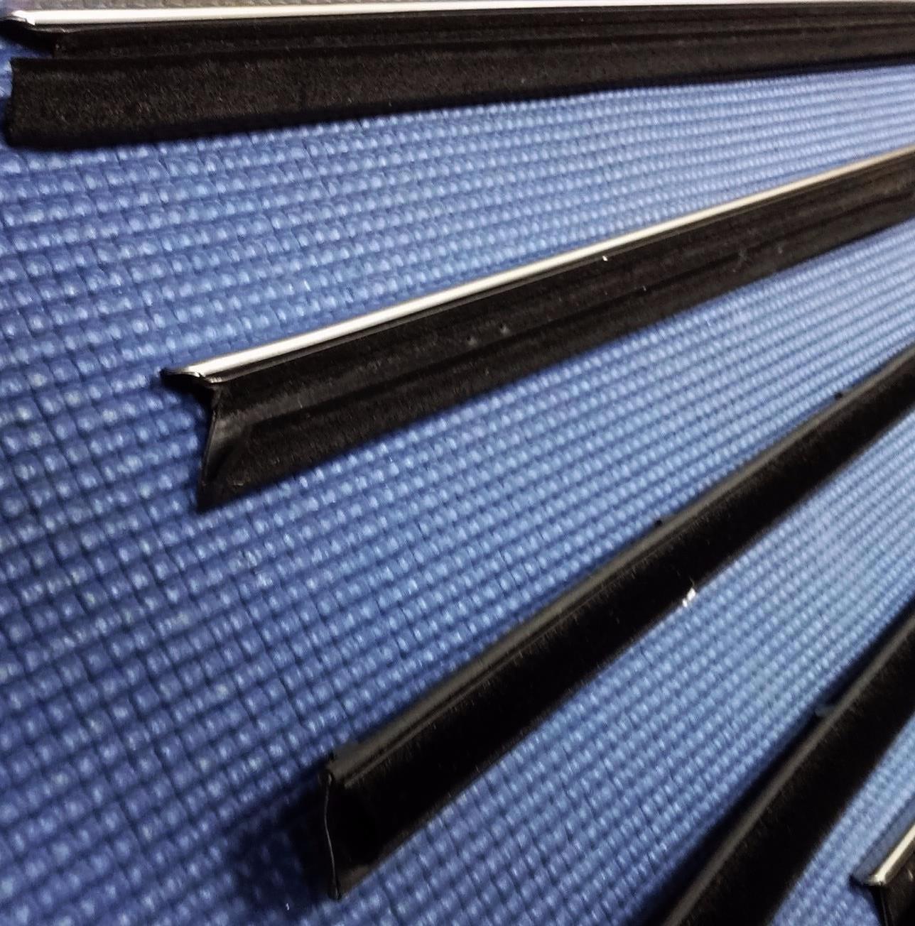 1969 1970 FORD MERCURY COUGAR DOOR WINDOW FELT FUZZIES RUBBER SEAL SET