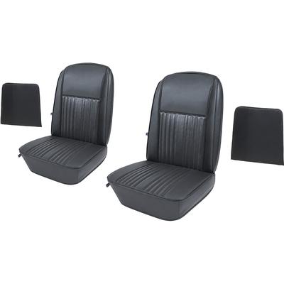 1966-67 Ford Falcon Futura; Front Buckets & Rear Bench Seats Upholstery Set; Black