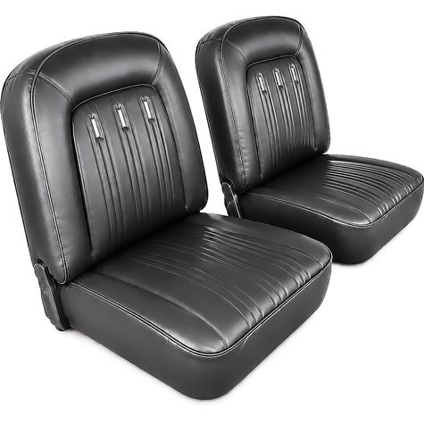 1965 Ford Fairlane 500; Sport Coupe; Front Bucket Seat Upholstery; RH & LH; Black