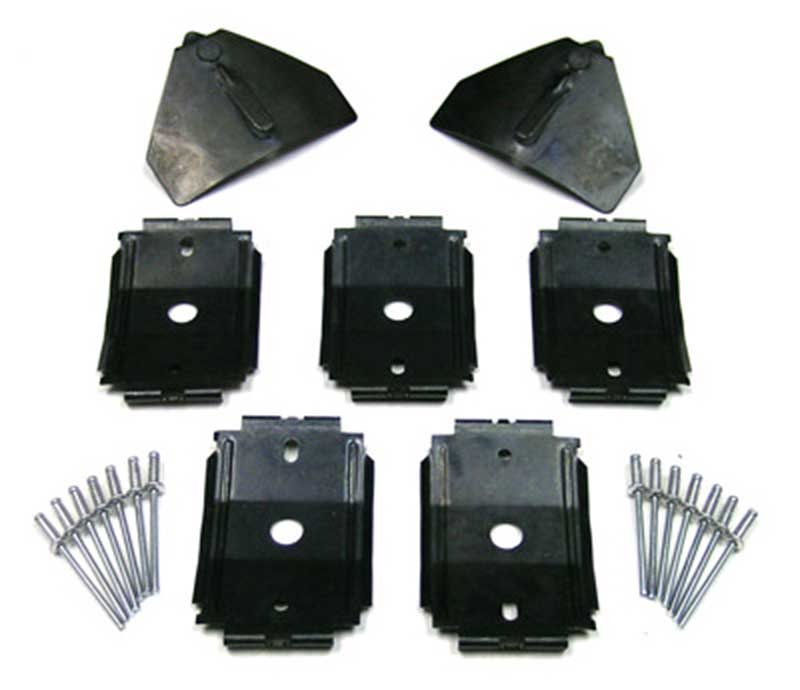 10182F - 1964-66 Mustang; Rocker Molding Installation Clip Set; Per Side