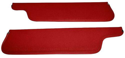 1973-79 Ford F-100 / F-250 / F-350 Pickup Truck Sunvisors; Red