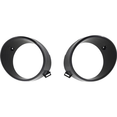 1969 Ford Mustang; Headlight Door Bezels; Inner; LH and RH Sides; Original Ford Tooling