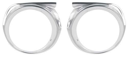 1963 Ford Falcon, Ranchero; Headlamp Door Bezel Set; LH and RH Sides