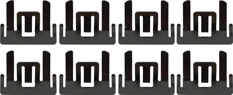13940 - 1962-65 Chevy II, Nova; Upper Door Ledge Reveal Molding Clips; 8 Piece Set