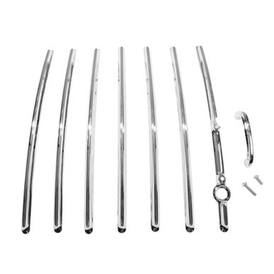 Trim Parts 1955-57 Chevrolet Nomad Complete 8-Piece Rear Tailgate Trim Kit - (1398)