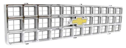 14007551 - 1980 Chevy Pickup, Blazer, Suburban; Grill Assembly; with Bow Tie Emblem; Argent Gray and Chrome