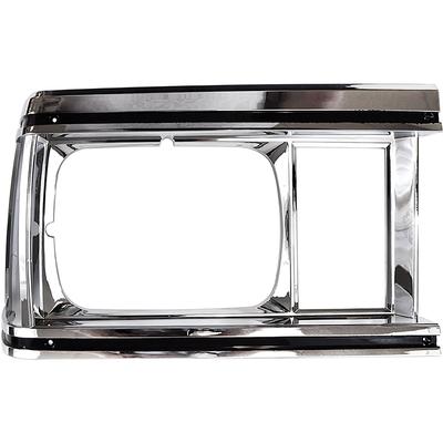 1982 El Camino, Caballero, Malibu; Headlamp Bezel, Chrome/Black; RH