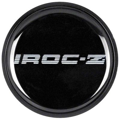 14066938 - 1985-87 Camaro IROC-Z; Wheel Center Cap; with Emblem; Silver & Black; Each
