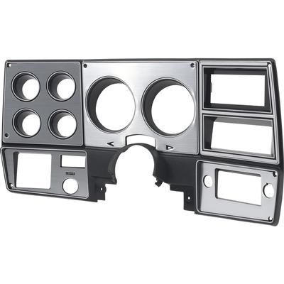 1978-80 Chevy GMC Pickup, Blazer, Jimmy, Suburban; Dash Gauge Bezel; with AC; Brushed Aluminum