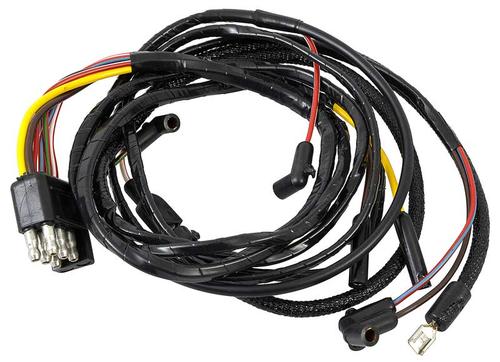 1965 Mustang; 8 Cylinder; W/Warning Lamps & 3 Speed Heater Motor; Firewall to Engine Gauge Feed Wire Harness