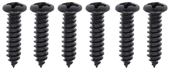 1967-68 Camaro; Headlamp Bezel Mounting Screw Set; Standard Grill; 6 Piece Set