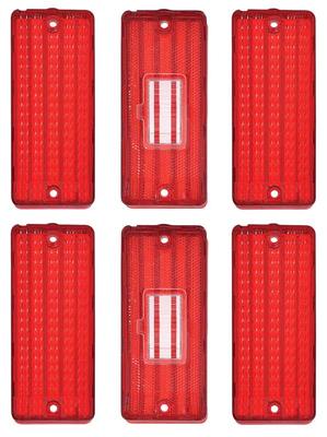 1970 Chevy Impala, Caprice; Tail Light Lens Set; 6 Piece Set; except Station Wagon