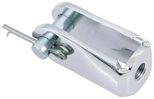 Brake Pedal Clevis; Chrome Plated; 3/8"-24