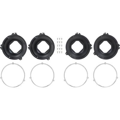 1958-82 Chevrolet, Pontiac; Headlamp Mounting Set; Various Quad Headlamp Models; 3 Tab