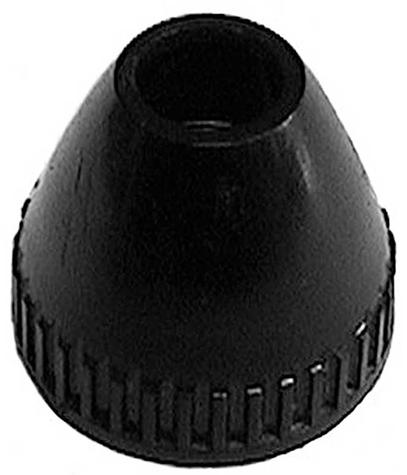 1958-66 GM Antenna Nut; For Manual Antenna; Plastic; Black
