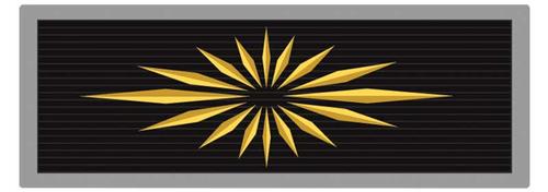 1965-66 Impala, Bel Air, Caprice; Seat Belt Emblem Set; Embossed; Starburst; Gold Starburst; Pair