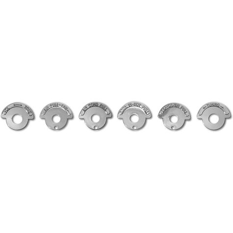 1965-67 Chevrolet Corvette; Dash Indicators; 6 Piece Set W/Air Conditioning