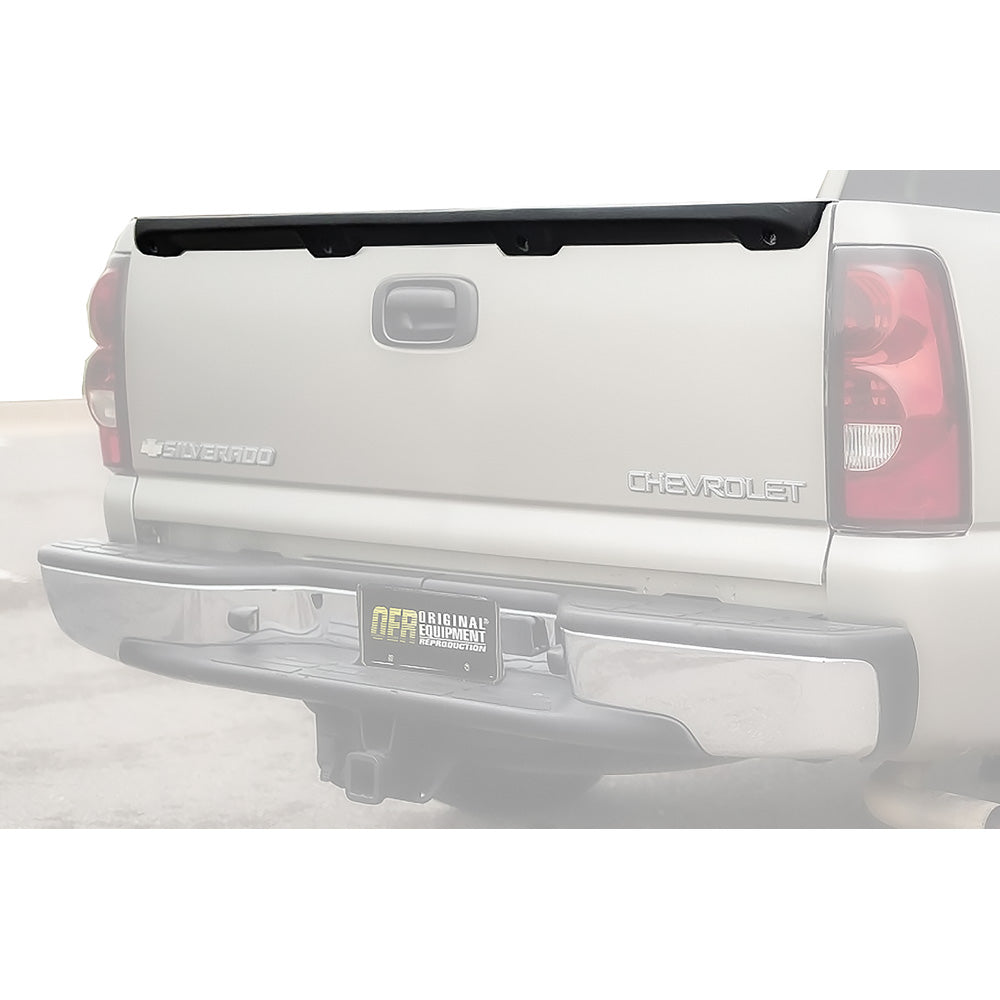 15932249 - 1999-07 Chevrolet, GMC GMT800 Fleetside Pickup; Tailgate Molding; With Waffle Style Texture; Upper