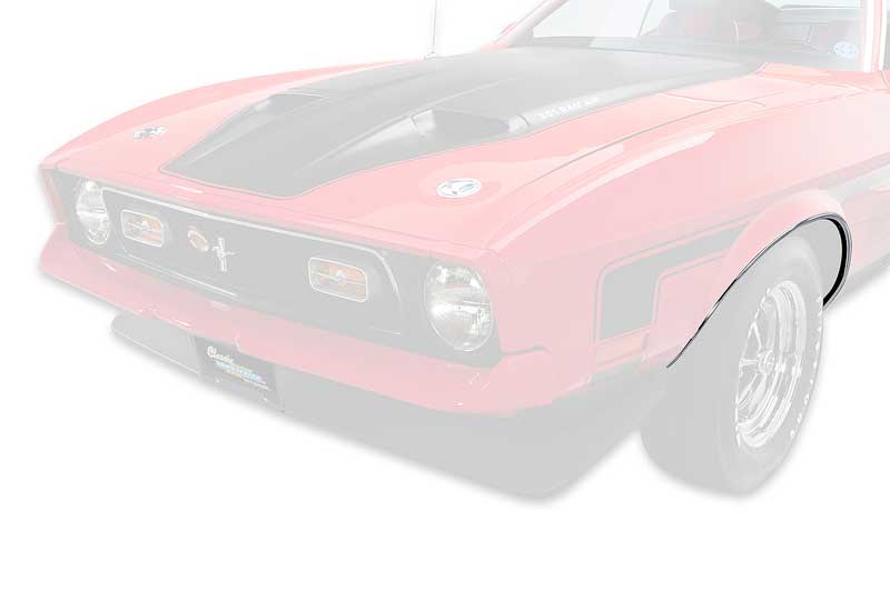 16038HR - 1971-73 Mustang; Front Wheel Opening Molding; Drivers Side