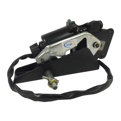1988-90 Chevrolet C4 Corvette; Headlight Door Actuator Motor Assembly; with Mounting Foot Bracket; LH, Driver Side