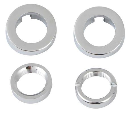 1964-65 Ford Mustang; Wiper Pivot Shaft Bezel And Nut Set