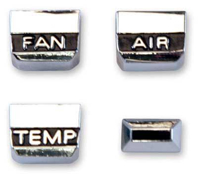 1967 Ford Mustang/Mercury Cougar; Air Conditioning Control Knob Set; 4 Pieces