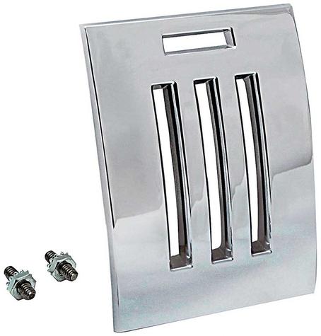 1964-66 Mustang; Heater Dash Plate; Chrome Plated