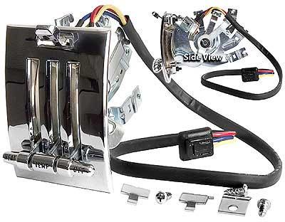 1964-66 Mustang, Falcon; Heater Control Assembly; 3-Speed; with Dash Plate