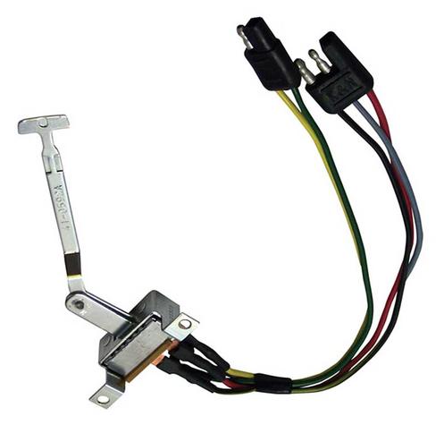 1968 Mustang; Heater Blower Motor Switch Assembly; With Factory AC