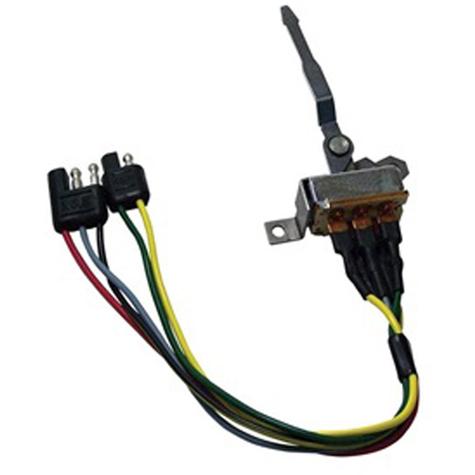 1967 Mustang; Heater Blower Switch Assembly; With Wiring Pigtail; With Factory AC