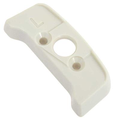 1974-81 Seat Belt Shoulder Guide Escutcheon; White; LH Driver Side