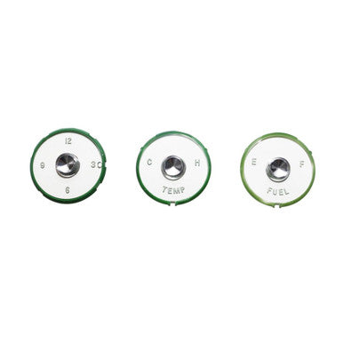 Trim Parts 1961-62 Chevrolet Full Size Car 4-Piece Instrument Lens Set W/Wesclox Clock - (2099)