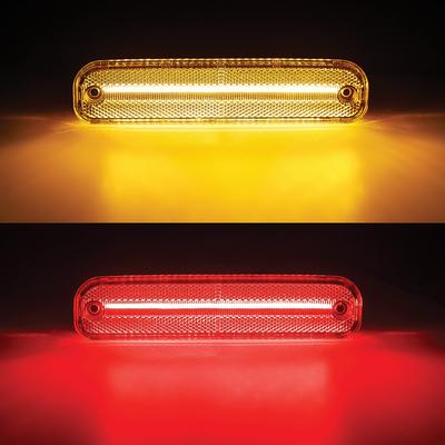 1973-80 Chevrolet, GMC Pickup, Suburban, Jimmy; Marker Lamp Set; Clear Lens; Red/Amber LED