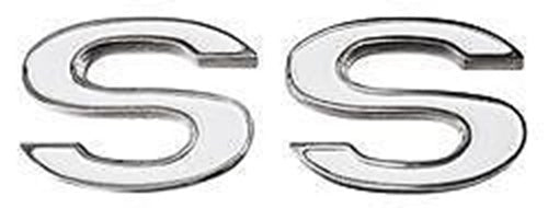 1969 - 1972 CHEVROLET CHEVELLE / EL CAMINO SS FRONT FENDER METAL EMBLEM SS
