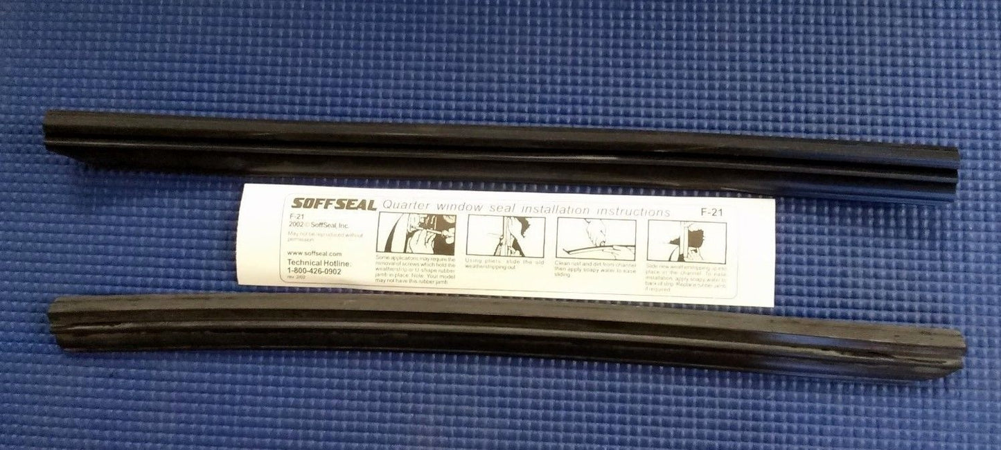 1962 - 1965 CHEVROLET NOVA HARDTOP / CONVERTIBLE REAR QUARTER WINDOW SEAL SET
