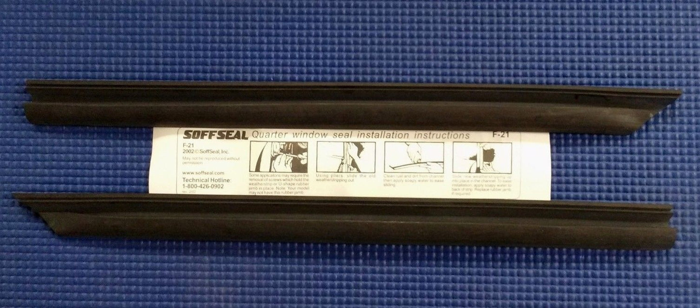 1966 - 1967 CHEVROLET NOVA HARDTOP / CONVERTIBLE REAR QUARTER WINDOW SEAL SET