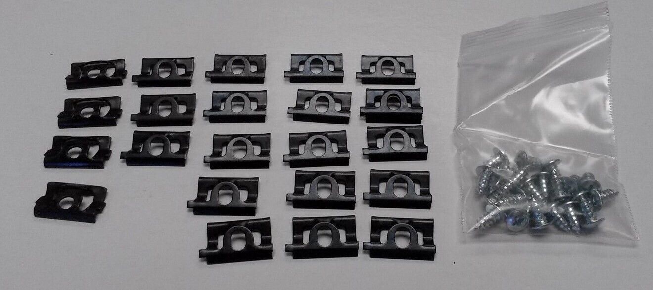 1968-1976 DODGE DART 2DR HARDTOP SWINGER GT GTS WINDSHIELD MOLDING CLIP KIT 46PC
