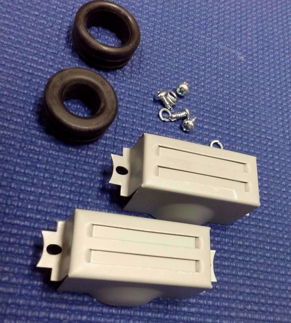1957-1986 CHEVROLET GMC PICKUP TRUCK SML BLK TALL FINNED ALUMINUM VALVE COVERS