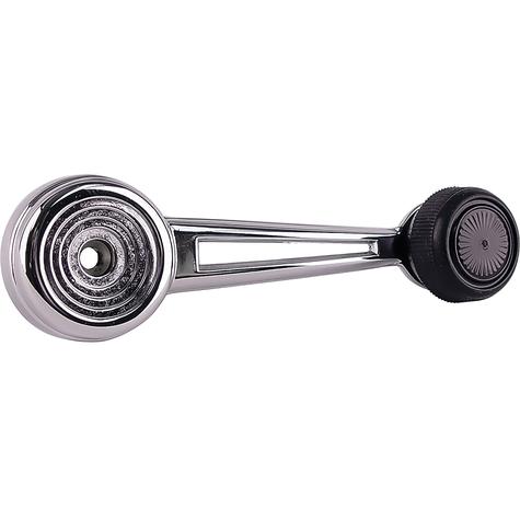 1973-79 Ford F-100, F250, F-350; 1978-79 Ford Bronco; Window Crank Handle; Chrome w/ Black Knob