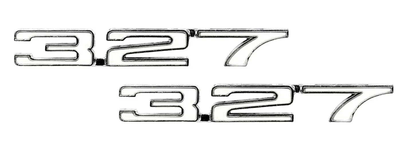 Chevrolet 327 Emblem Set. for 1968 Camaro *PAIR*