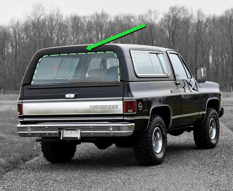 1976 - 1991 REAR WINDOW GLASS RUN TAILGATE SEAL CHEVROLET GMC K5 BLAZER JIMMY