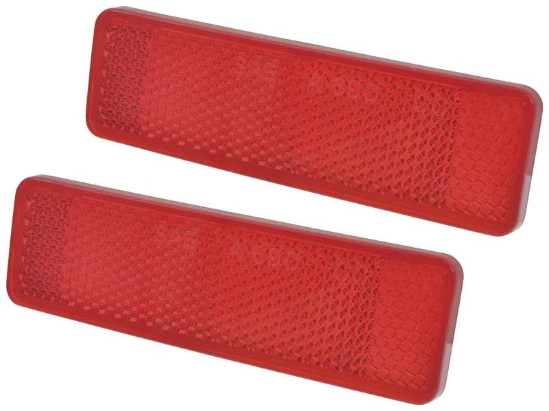 1969 Dodge Plymouth A & B-Body; Rear Side Marker Lens; Red; Pair
