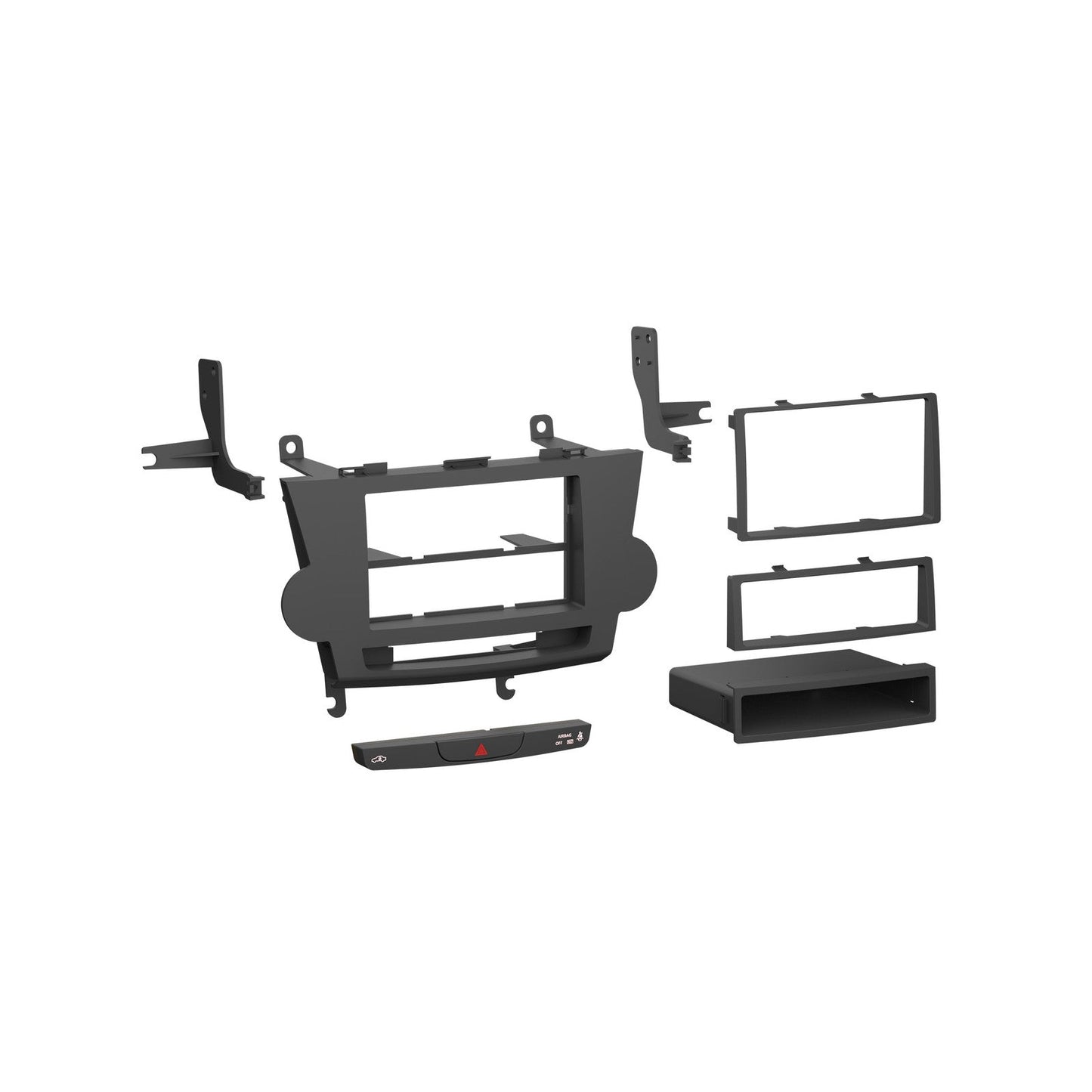 Metra 99-8274B HIGHLANDER 08-12 DIN/DDIN NAV BLACK Double DIN Dash Kit