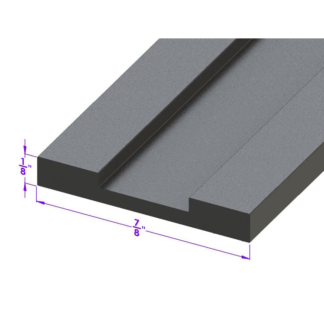 Cowl and Hood Seal - All Rubber, 7/8" Wide - LP 22-C/FT