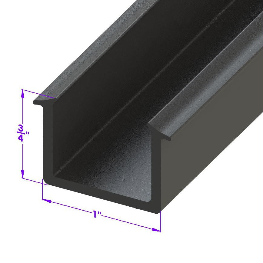 Large "U" Channel 15/16" wide X 3/4" deep, 13/16" Width - LP 102-U