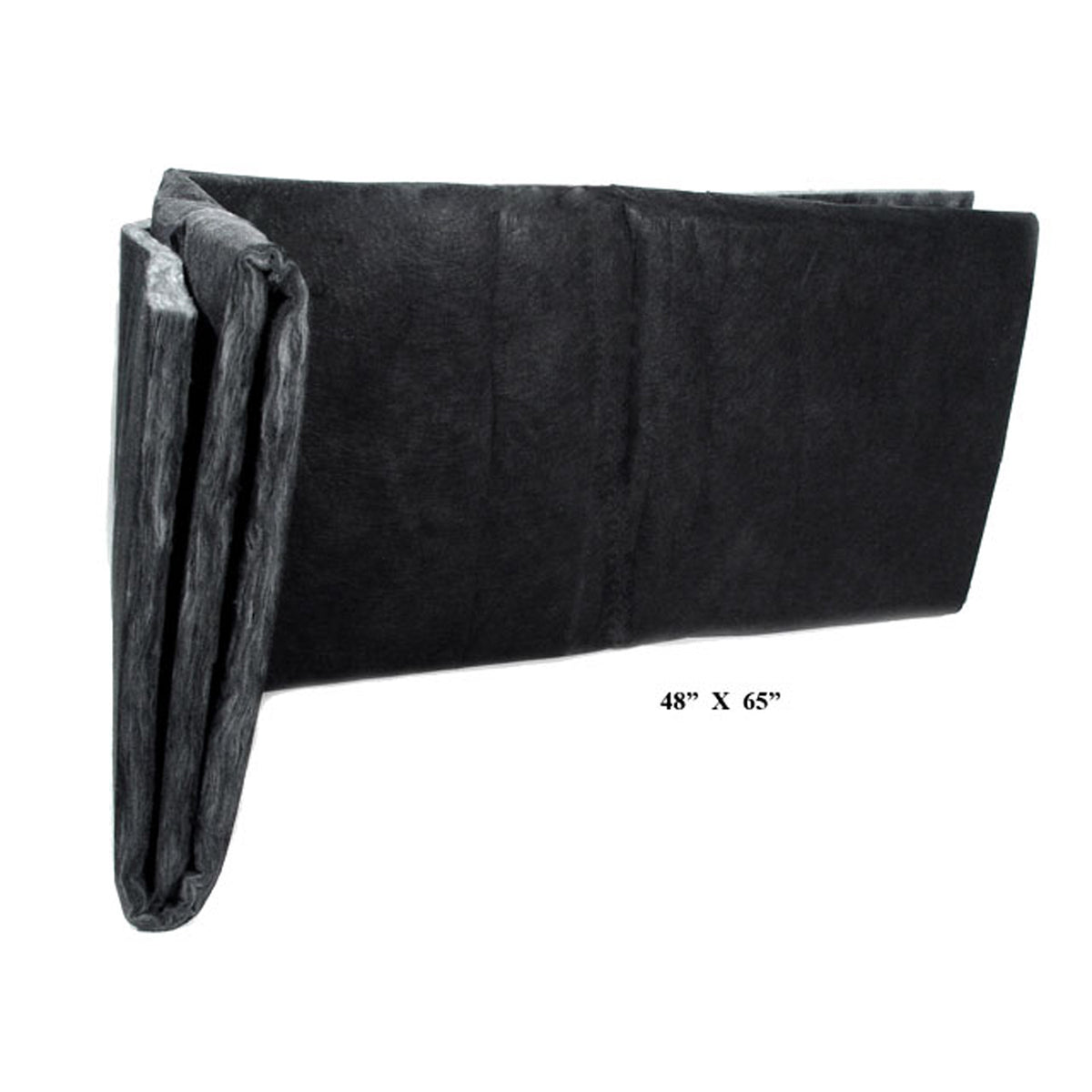 48" X 65" Hood Insulation - Black Fiberglass - HI 3