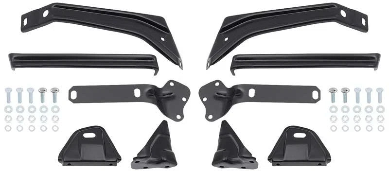 1957 Chevy Bel Air 150 210 Nomad; Front Bumper Bracket Set; with Hardware