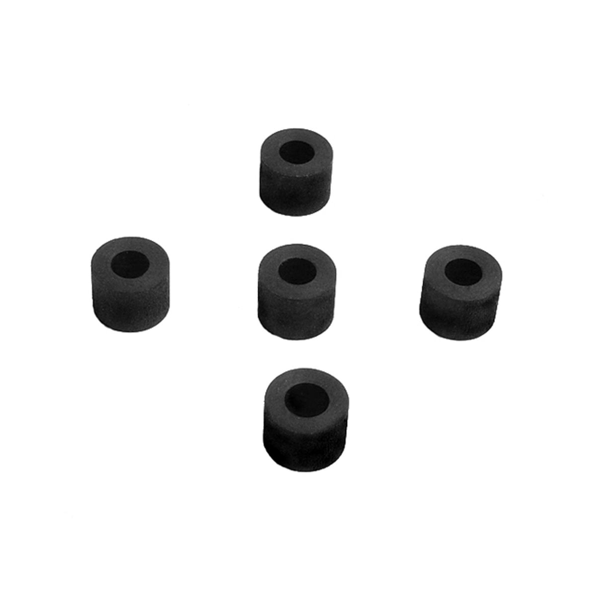 Flat Rubber Washers 1/4" I.D, 1/2 O.D, 3/8" thick, 5-Piece - UW 51