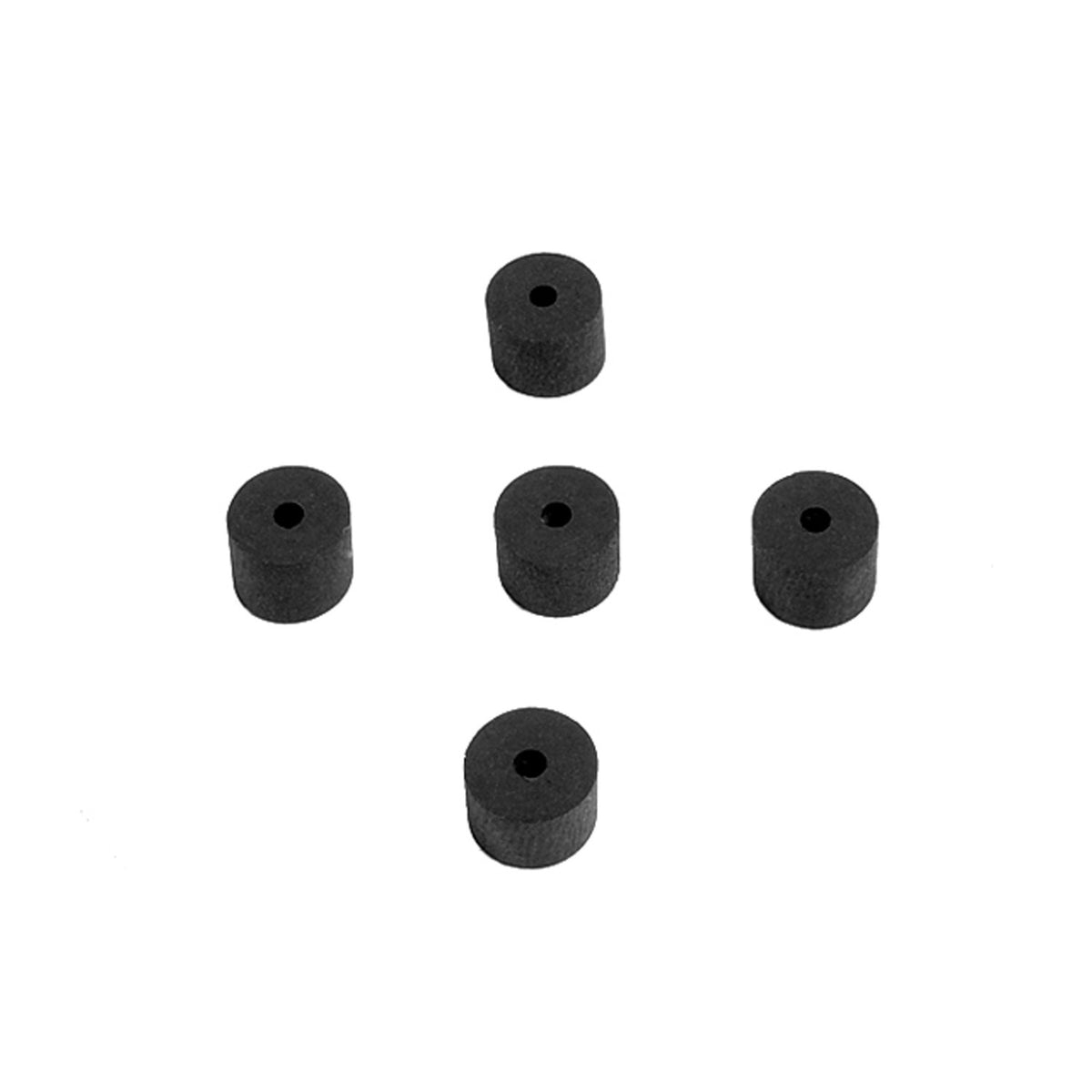 Flat Rubber Washers 1/8" I.D, 1/2 O.D, 3/8" thick, 5-Piece - UW 47